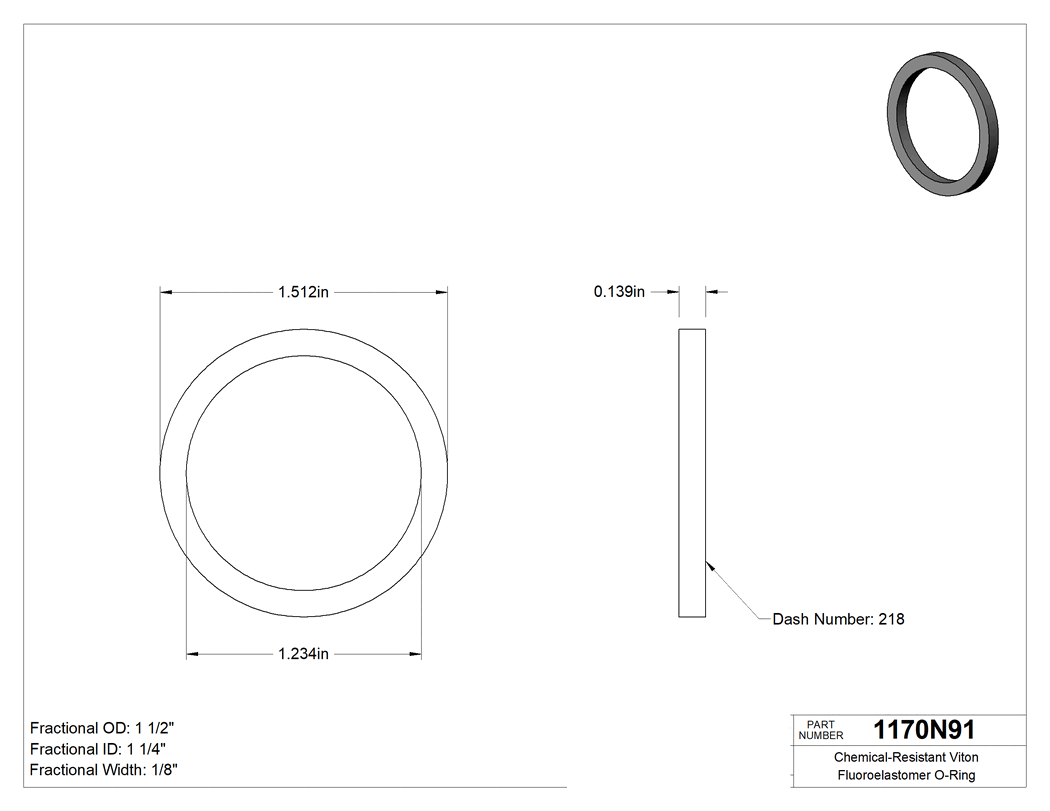 Technical drawing - 1170N91